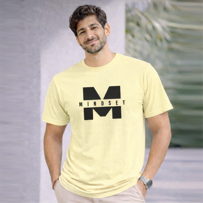 Bhokals "Mindset" Printed Round Neck, Cotton, Super Soft T-Shirt