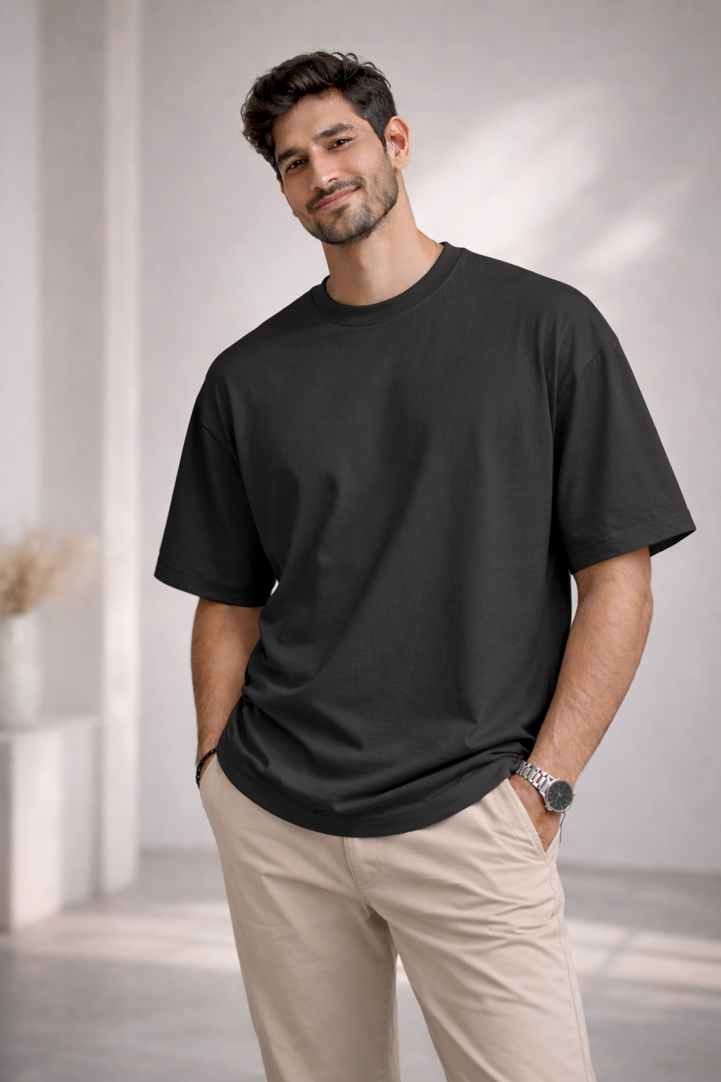 Bhokals "Plain Oversized" Cotton T-Shirt – Super Soft Comfort, Effortless Style