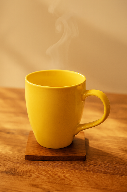 Bhokals Solid  Yellow Coffee Mug