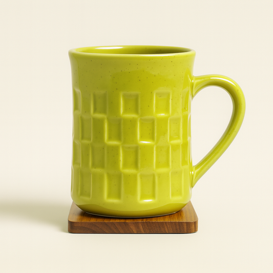 Bhokals Texture Pattern Green Coffee Mug
