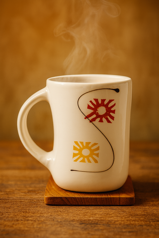 Bhokals Design Printed White Coffee Mug