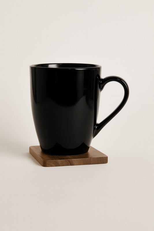 Bhokals Solid Black Coffee Mug