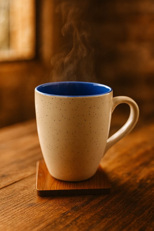 Bhokals Dots Print Blue White Coffee Mug