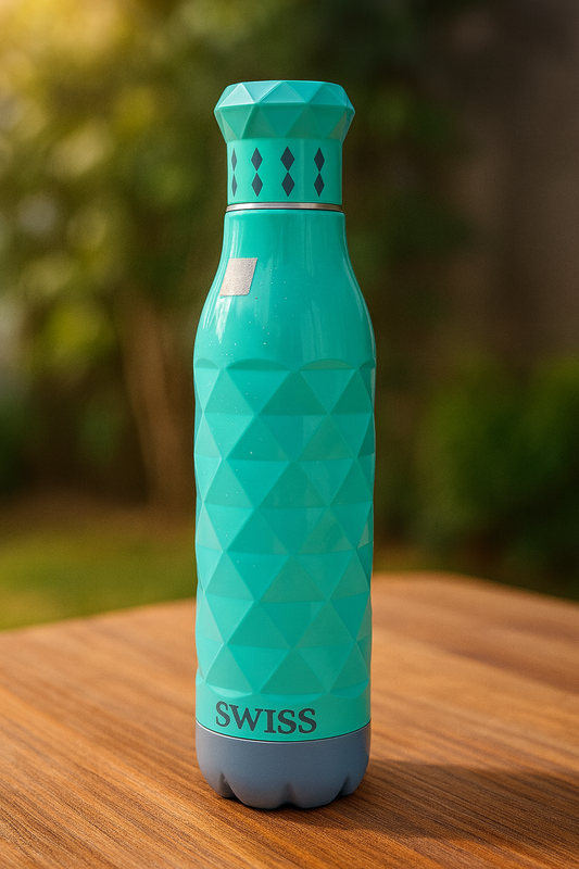 Swiss Printed Pu 750ml Sky Blue Water Bottle