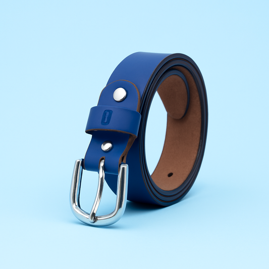 Bhokals Women Blue Leather Belt