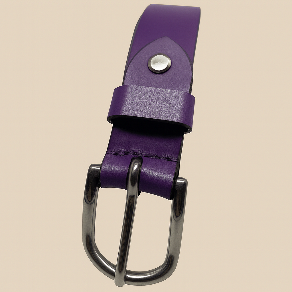 Bhokals Women Purple Leather Belt