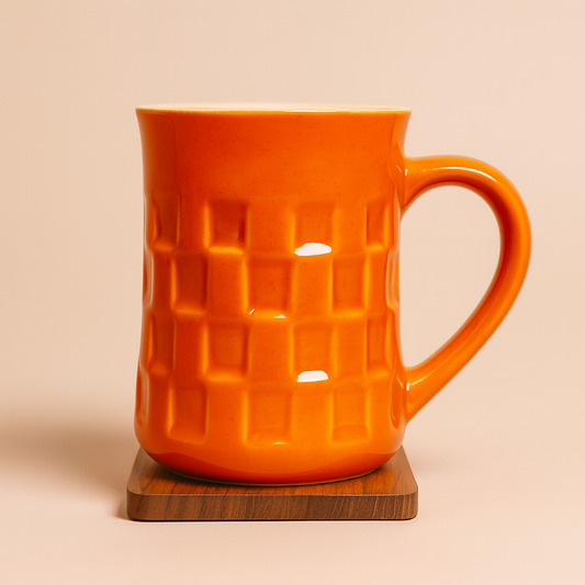 Bhokals Texture Pattern Orange Coffee Mug
