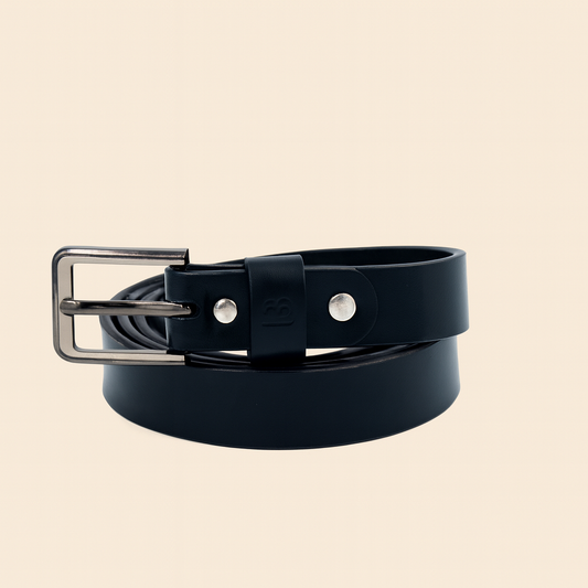 Bhokals Women Black Leather Belt