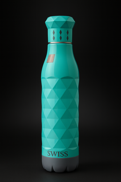 Swiss Printed Pu 750ml Sky Blue Water Bottle
