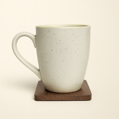 Bhokals Dots Print Yellow White Coffee Mug