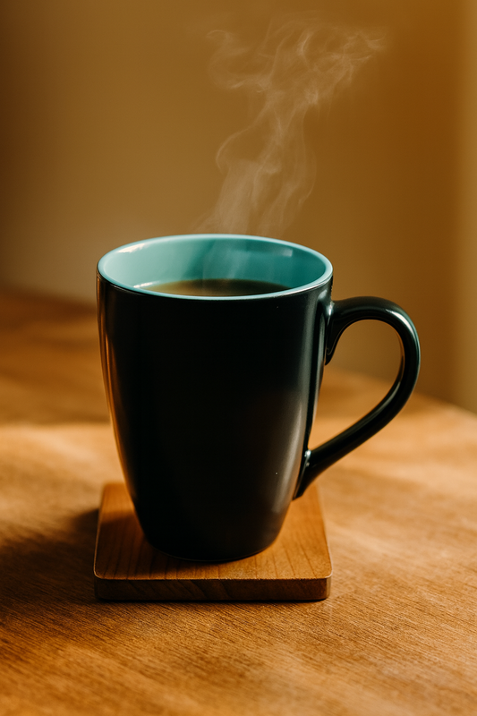 Bhokals Dual Print Sea Green Solid Black Coffee Mug