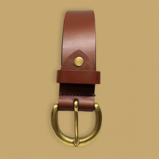 Bhokals Men Brown Formal Leather Belt