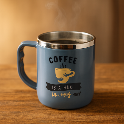 Jolly Steel Small Grey Coffee Mug