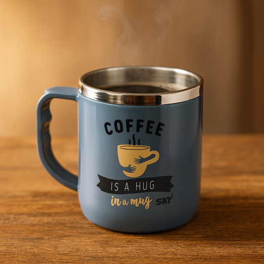 Jolly Steel Small Grey Coffee Mug