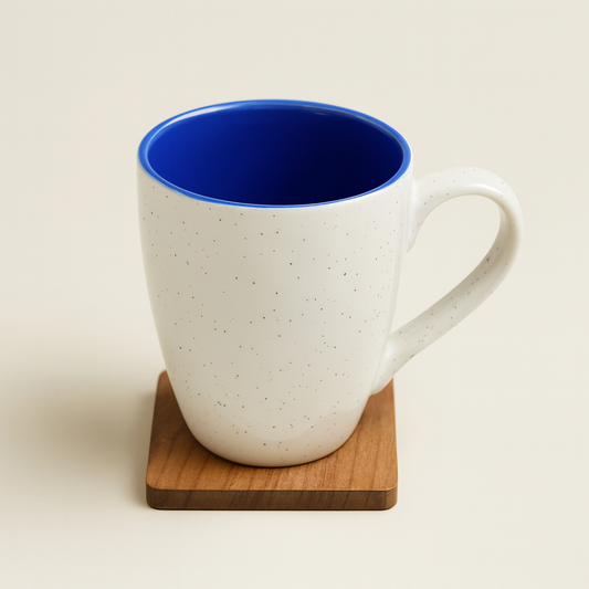 Bhokals Dots Print Blue White Coffee Mug