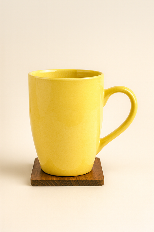 Bhokals Solid  Yellow Coffee Mug