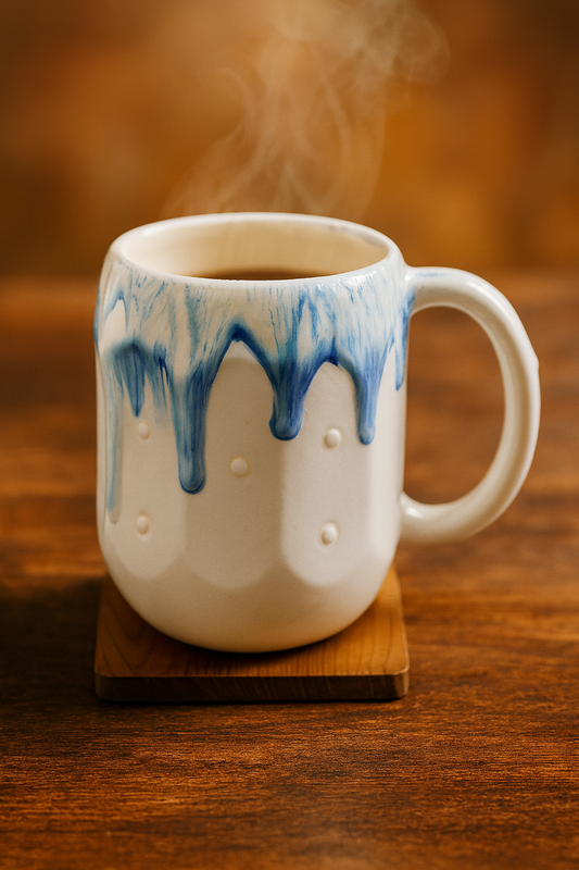 Bhokals Big Dots Print White Coffee Mug