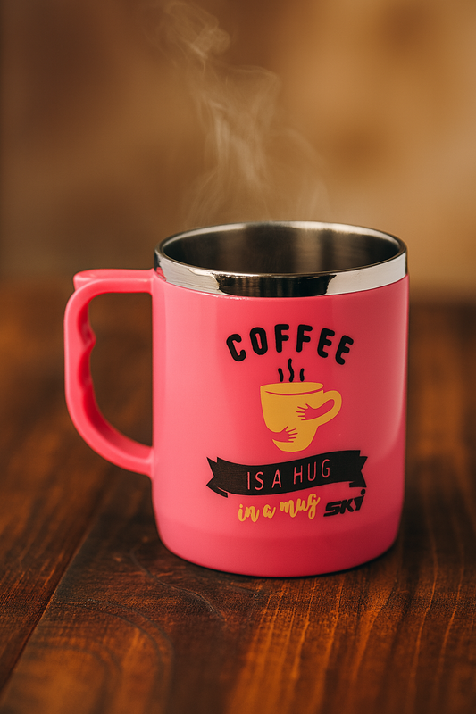 Jolly Steel Big Pink Coffee Mug
