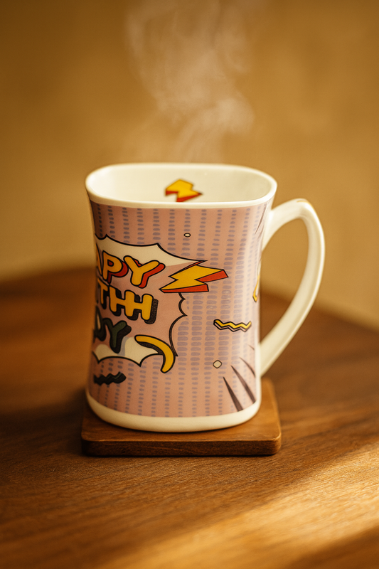 Bhokals Happy Birthday Printed White Coffee Mug