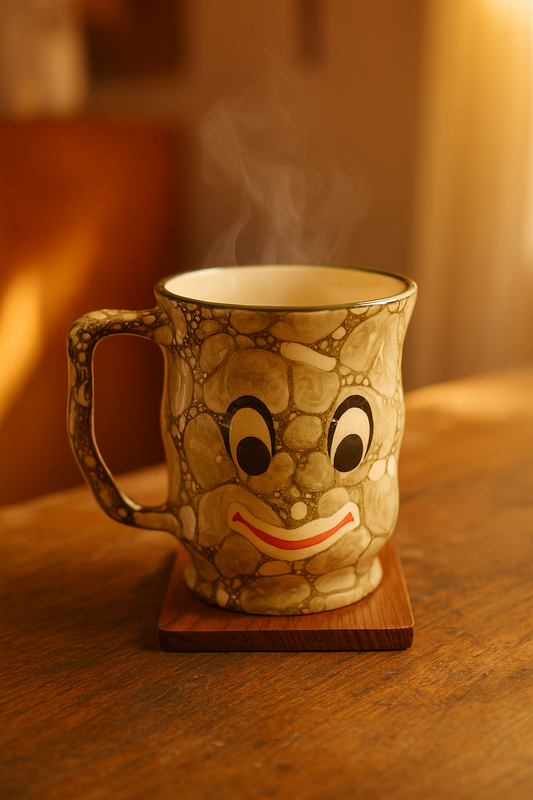 Bhokals Face Print Green Coffee Mug