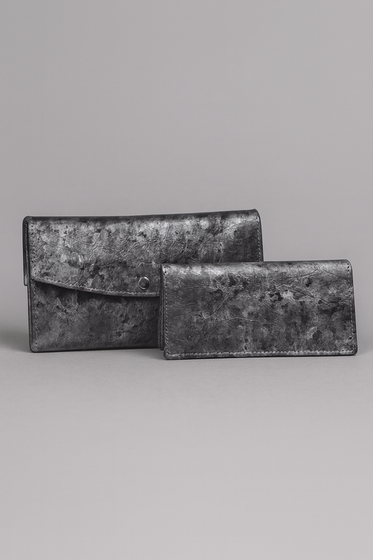 Leather Grey Texture Women Wallet