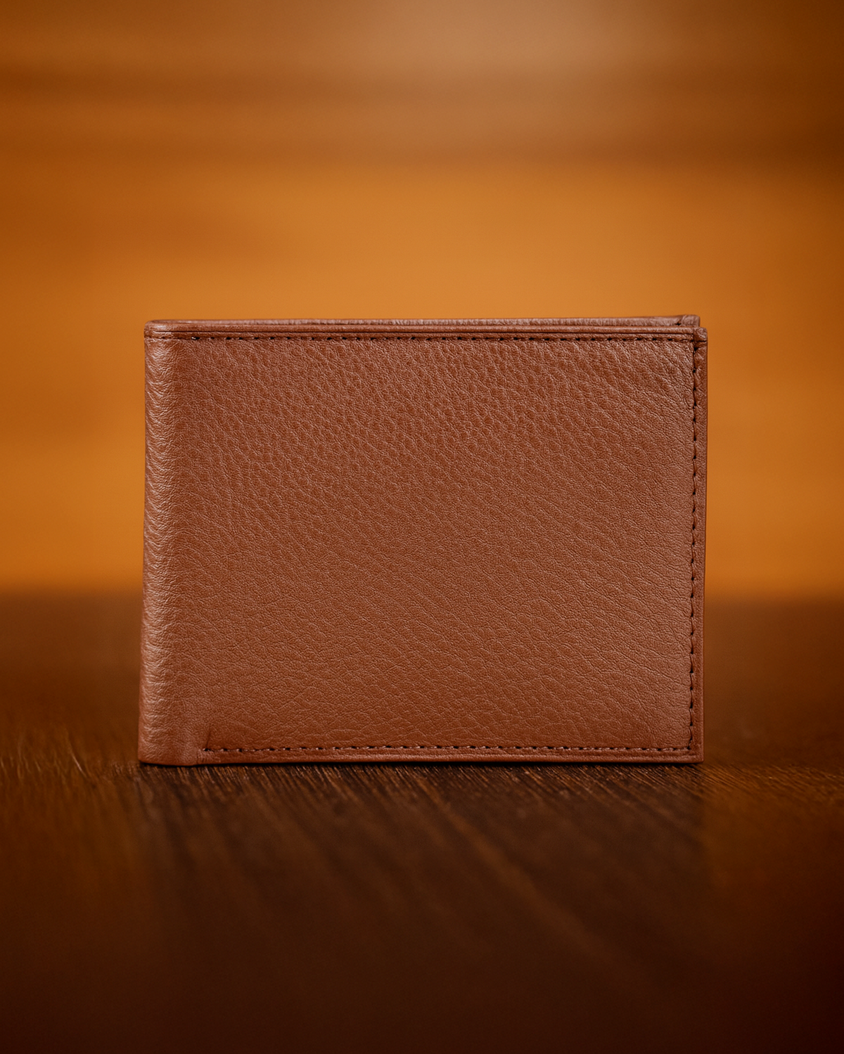 Leather  Brown Zip Men Wallet