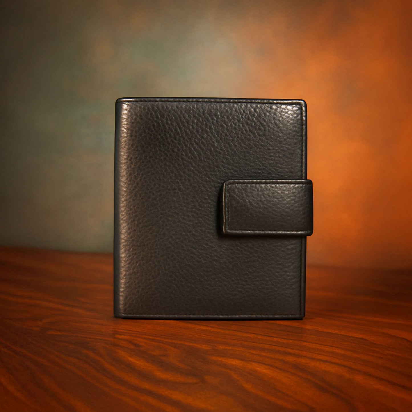Leather Black Vertical Men Wallet
