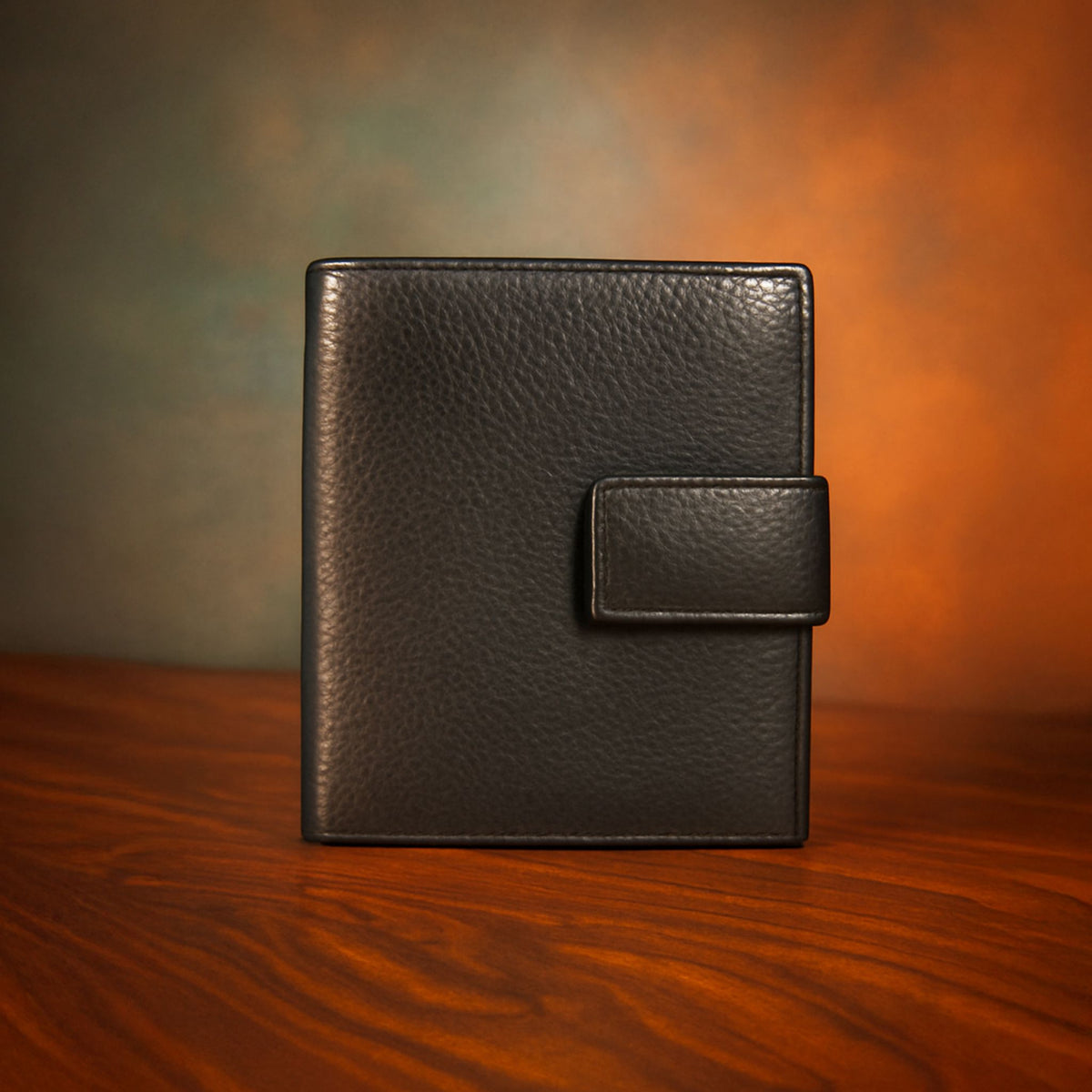 Leather Black Vertical Men Wallet