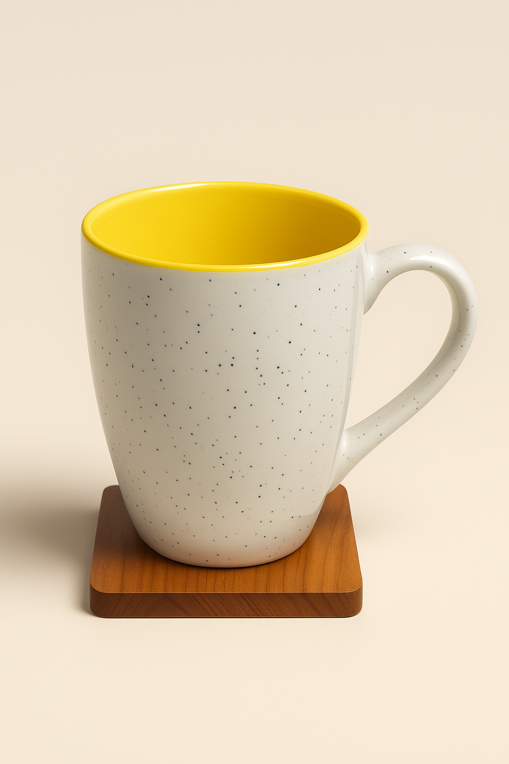 Bhokals Dots Print Yellow White Coffee Mug