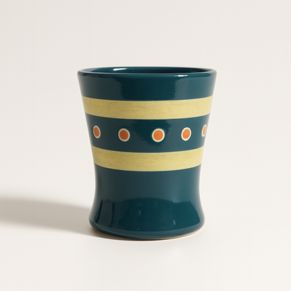 Bhokals Ceramic Green Yellow Coffee Mug