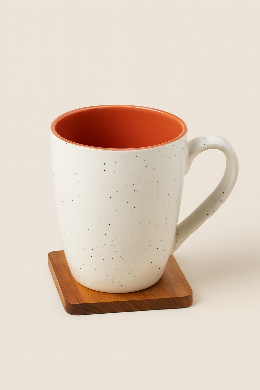 Bhokals Dots Print Brown White Coffee Mug