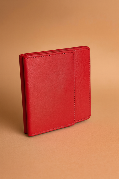 Leather Solid Pink Women Pocket Wallet