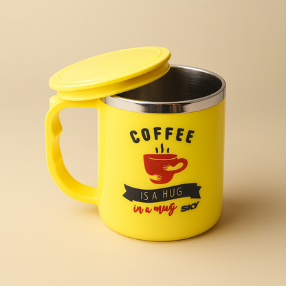 Jolly Steel Small Yellow Coffee Mug