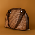 Leather Tan Weave Women Hand Bag
