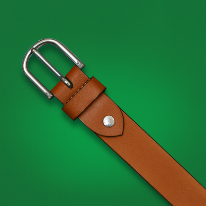 Bhokals Women Solid Tan Leather Belt