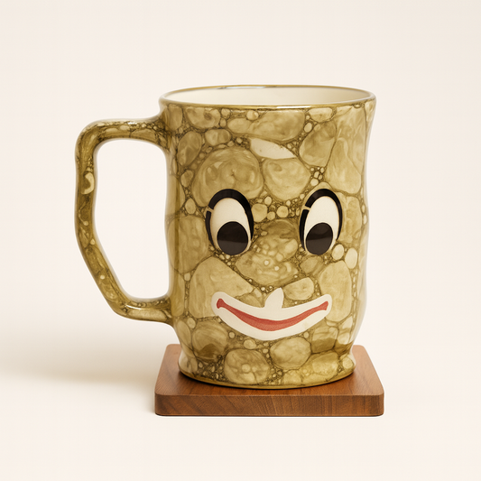 Bhokals Face Print Green Coffee Mug