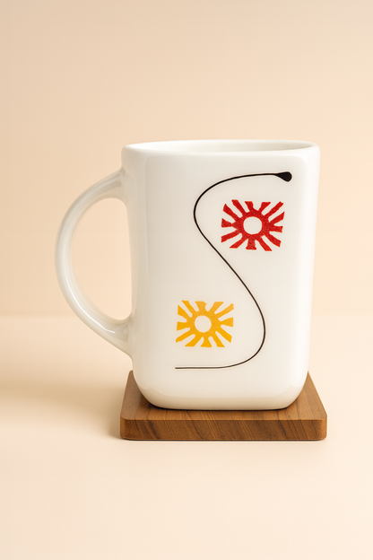 Bhokals Design Printed White Coffee Mug