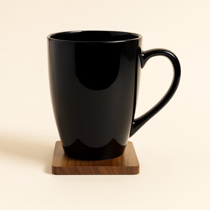 Bhokals Solid Black Coffee Mug