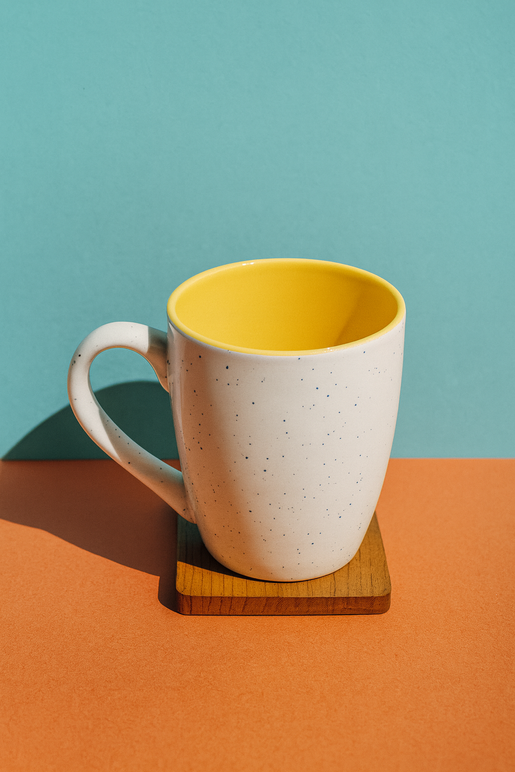 Bhokals Dots Print Yellow White Coffee Mug