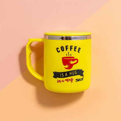 Jolly Steel Small Yellow Coffee Mug