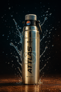Sky Atlas Printed 1600ml  Silver Pu Layer Steel Water Bottle