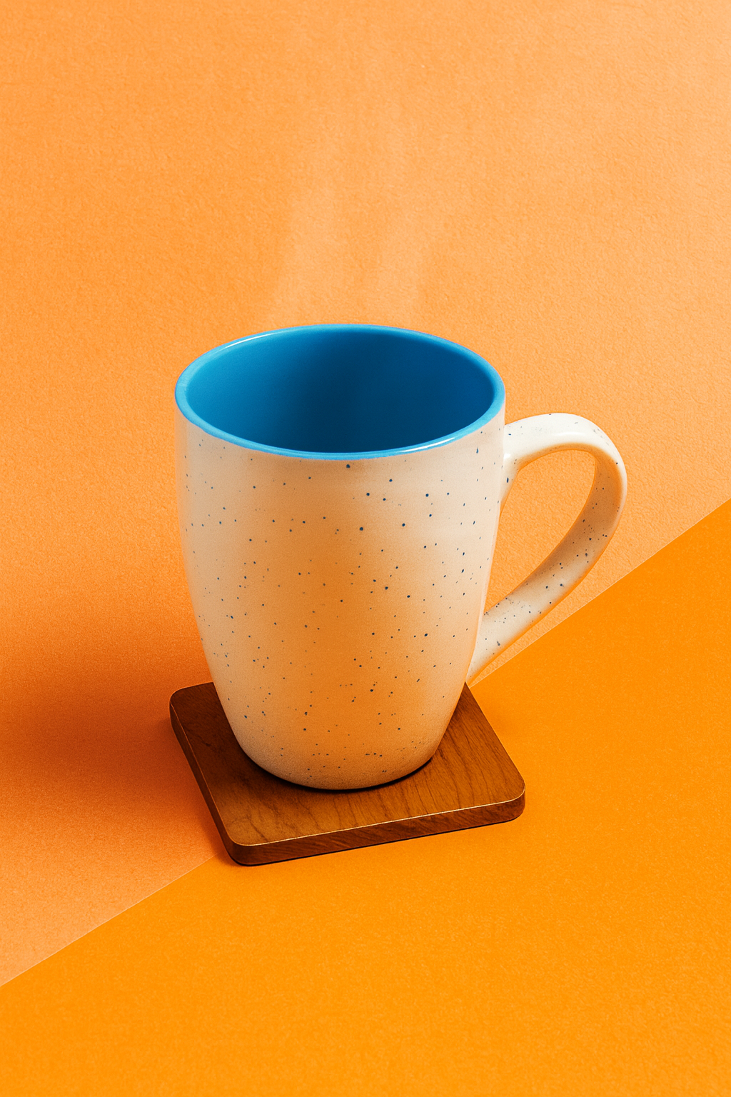 Bhokals Dots Print Sky Blue White Coffee Mug