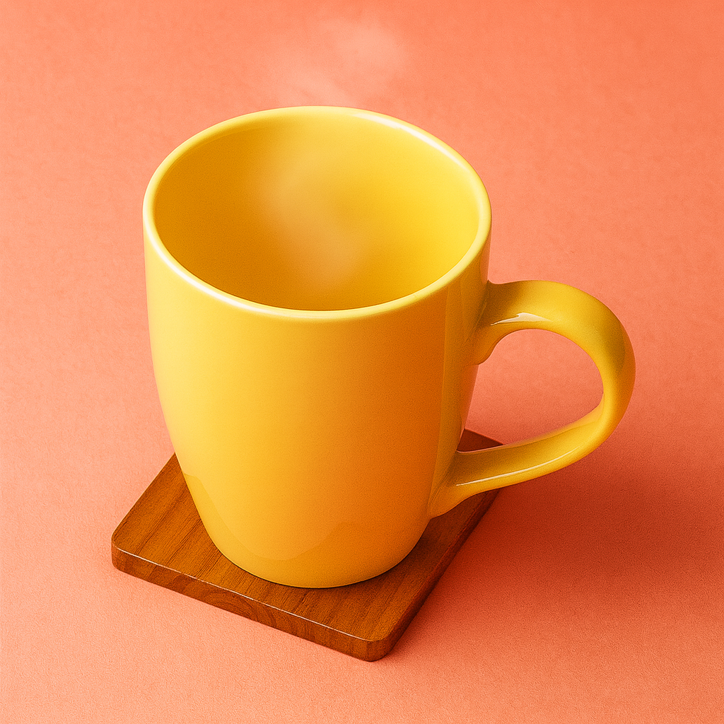 Bhokals Solid  Yellow Coffee Mug