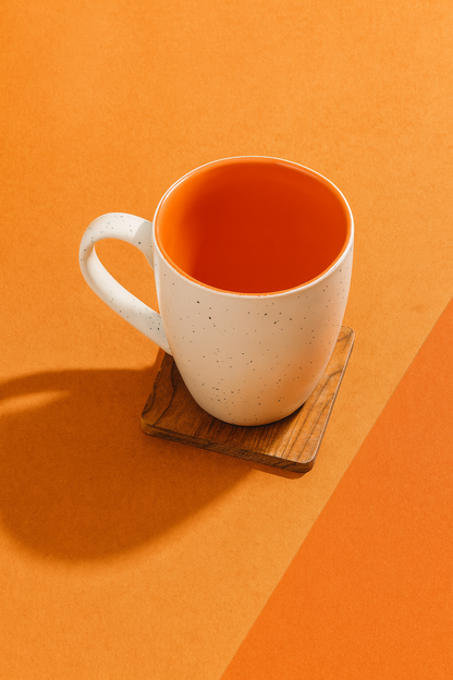 Bhokals Dots Print Brown White Coffee Mug
