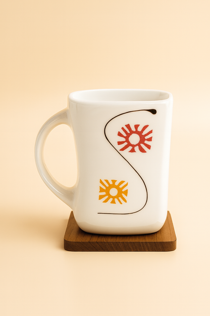 Bhokals Design Printed White Coffee Mug