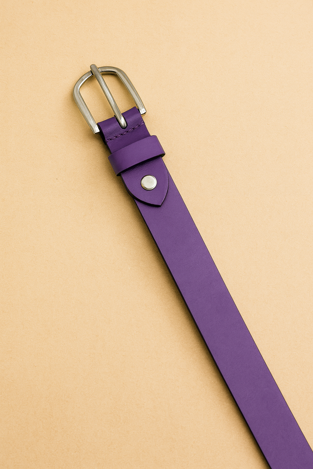 Bhokals Women Purple Leather Belt
