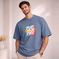 Men's Oversized Fuel Your Fire Printed T-Shirt