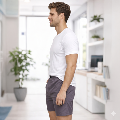 SOLID GREY PLAIN COTTON MEN BOXER