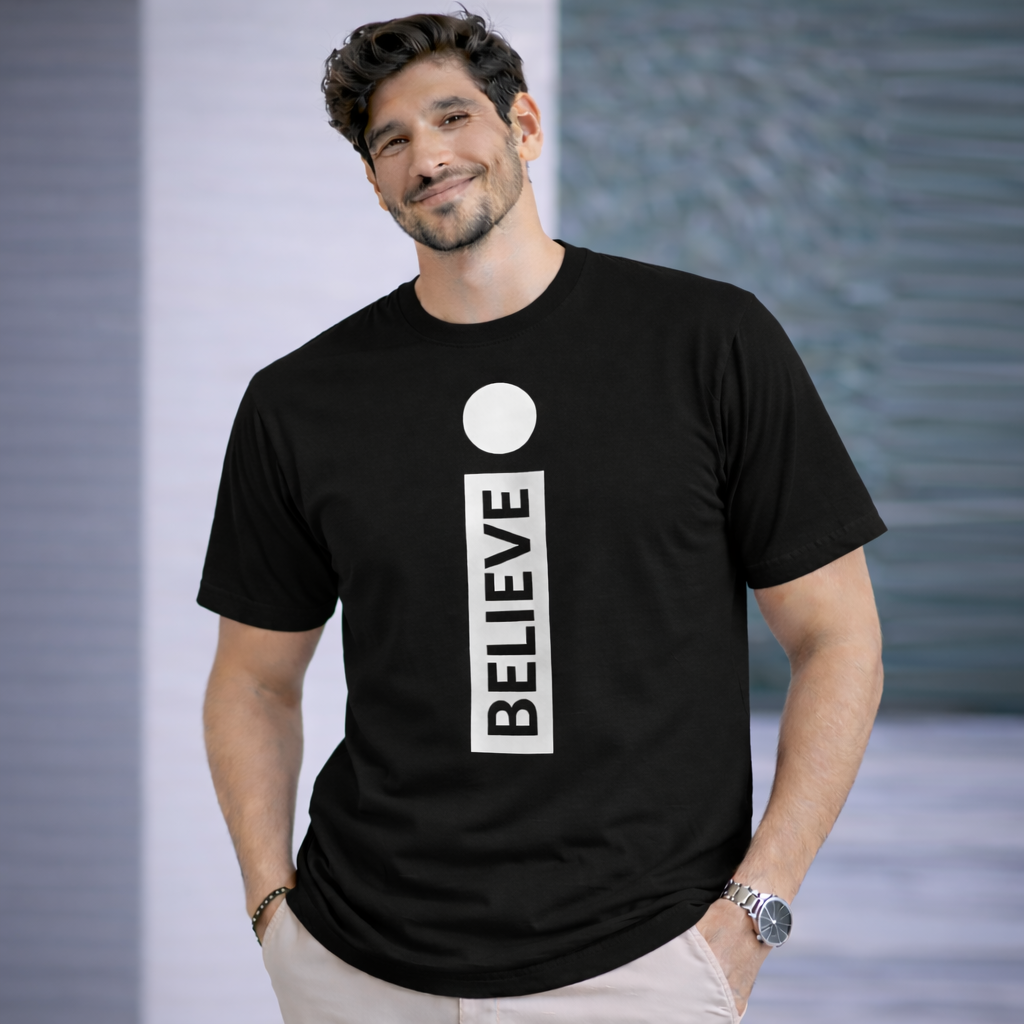 Bhokals " I Believe " Printed, Round Neck, Cotton, Super Soft T-Shirt