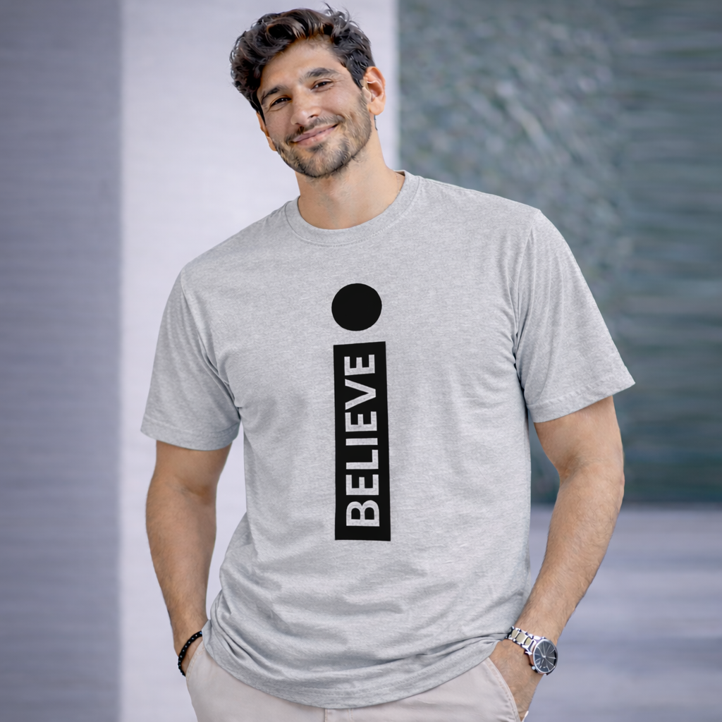 Bhokals " I Believe " Printed, Round Neck, Cotton, Super Soft T-Shirt